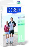 🧦 jobst athletic knee high compression socks, white, large - graduated support for active legs logo