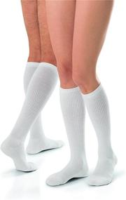 img 1 attached to 🧦 JOBST Athletic Knee High Compression Socks, White, Large - Graduated Support for Active Legs