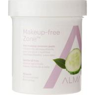 👁️ almay oil-free eye makeup remover pads - pack of 2 (80 pads each) logo