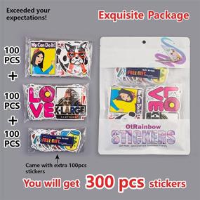 img 3 attached to 🛹 Random Vinyl Skateboard Stickers: 200 pcs Variety Pack for Laptop, Guitar, and More - Waterproof, Travel-Friendly, Perfect Gift for Teens and Adults