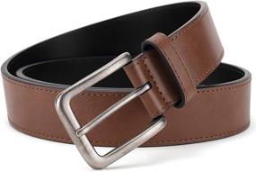 img 1 attached to Weifert Jeans Casual Leather Black1: Stylish Men's Accessories for a Complete Look