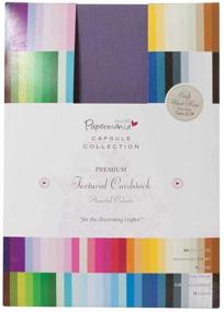 img 1 attached to docrafts Papermania Premium Textured Solid Cardstock Pack - A5 Size, 75-Pack, Multicolor