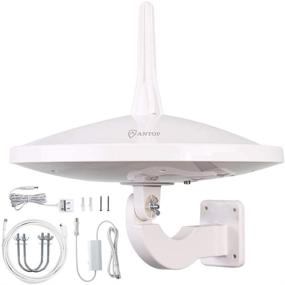 img 4 attached to 📺 [Professional Version] ANTOP Outdoor HDTV Antenna - 720° UFO Dual Omni-Directional Indoor Antenna with Smartpass Amplifier & 4G LTE Filter - 4K HD 1080P VHF UHF - Ship from USA