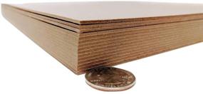 img 4 attached to 📦 15-Pack 12x12 Inches Kraft Heavy Duty Chipboard Sheets - 70 Point Thickness