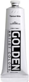 img 1 attached to 🎨 Titanium White Heavy Body Acrylic Paint - 5 oz Tube by Golden