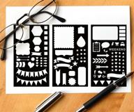 📔 enhance your journaling experience with gss designs pack of 3 journal stencils - drawing templates for notebooks, diaries, and planners (4x7 inch) logo