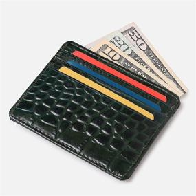 img 2 attached to 👝 Genuine Leather Men's Wallets: Sleek Minimalist Designs with Blocking Technology for Optimal Accessory Organization