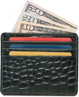 👝 genuine leather men's wallets: sleek minimalist designs with blocking technology for optimal accessory organization logo