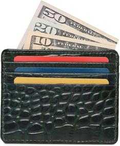 img 4 attached to 👝 Genuine Leather Men's Wallets: Sleek Minimalist Designs with Blocking Technology for Optimal Accessory Organization