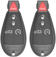 🔑 dodge challenger & durango key fob remote | vofono m3n5wy783x entry for 2008-2014 & 2011-2013 logo