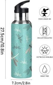 img 3 attached to Blueangle Dragonfly BPA Free нержавеющая герметичная