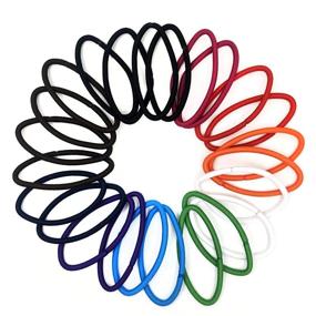 img 1 attached to Scunci No Damage Thick Hair Elastics, 24-Count - Effortless Beauty for SEO