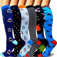 🧦 ultimate compression socks: unisex 20-30mmhg for optimal support in running, sports, hiking, flight travel, and circulation logo