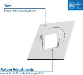 img 2 attached to NICOR Lighting Energy-Saving DQR4MA11203KWH Downlights Matte