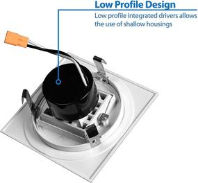 img 1 attached to NICOR Lighting Energy-Saving DQR4MA11203KWH Downlights Matte