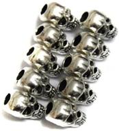 30pcs tibetan style skull spacer beads - ideal diy accessories for crafting necklaces, bracelets, and earrings logo