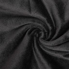 img 3 attached to 🖤 NTBAY Velvet Zippered Queen Pillowcases, 2 Pack – Soft, Cozy Luxury Solid Color Pillow Cases, 20 x 30 Inches, Black