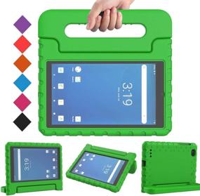 img 4 attached to BMOUO Kids Case for Onn 7 inch Tablet - Shockproof Lightweight Protective Handle Stand - Green