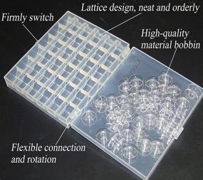 img 3 attached to Ceeyali Transparent Machine Bobbins Babylock