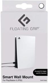 img 4 attached to 🎮 Maximize Space and Style: FLOATING GRIP Playstation 5 Wall Mount - Effortless Way to Hang and Display PS5 Console (Standard: Fits PS5, White)