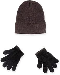 img 2 attached to 🧤 Stay Warm and Cozy with Subzeros Boy's & Girl's Cuffed Winter Knit Hats and Magic Gloves Combo Packs