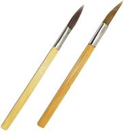 высокоэффективный округлый агатовый полировщик с бамбуковой ручкой - идеальный инструмент для резьбы, полировки и отделки драгоценных металлических глин, латуни и других материалов. логотип