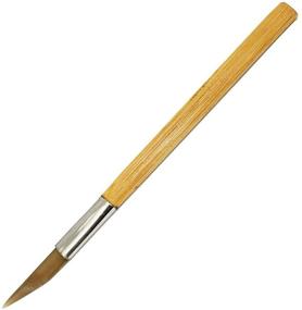 img 2 attached to Высокоэффективный округлый агатовый полировщик с бамбуковой ручкой - идеальный инструмент для резьбы, полировки и отделки драгоценных металлических глин, латуни и других материалов.