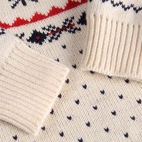 img 2 attached to 🧥 MULLSAN Children's Fireplace Sweater: Stylish Christmas Clothing for Boys