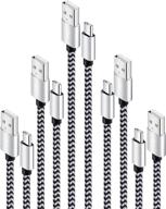 🔌 samsung compatible 5-pack braided charging cables логотип