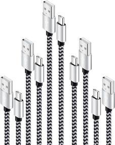 img 4 attached to 🔌 Samsung Compatible 5-Pack Braided Charging Cables