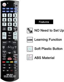 img 1 attached to 📺 Gvirtue Universal Remote Control ARC-8in1 for Samsung, Vizio, LG, Sony, Sharp, Panasonic, Toshiba, Philips LCD LED 3D Smart TVs: Effortless Control for Multiple TV Brands