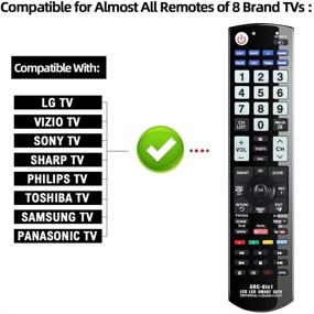 img 3 attached to 📺 Gvirtue Universal Remote Control ARC-8in1 for Samsung, Vizio, LG, Sony, Sharp, Panasonic, Toshiba, Philips LCD LED 3D Smart TVs: Effortless Control for Multiple TV Brands