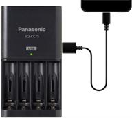 🔋 panasonic bq-cc75ksbha: advanced individual battery charger with usb port, in black logo