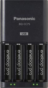 img 1 attached to 🔋 Panasonic BQ-CC75KSBHA: Advanced Individual Battery Charger with USB Port, in Black