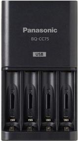 img 2 attached to 🔋 Panasonic BQ-CC75KSBHA: Advanced Individual Battery Charger with USB Port, in Black
