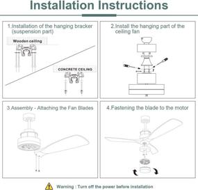 img 3 attached to 🌀 Modern 60-Inch Delta-Wing Outdoor Ceiling Fan with LED Light, Remote, and Solid Wood Blades in Oil Rubbed Bronze for Noiseless Living Room, Kitchen, Bedroom, Family, and Dining Spaces