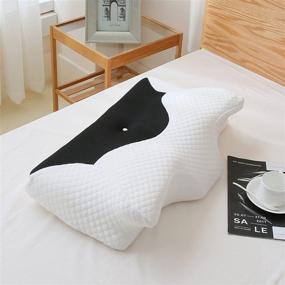 img 4 attached to Подушка L LOVSOUL с памятью Memory Foam - ортопедическая контурная подушка для облегчения боли в шее и поддержки шейного отдела - эргономичная подушка для спящих на боку, спине и животе.