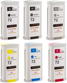 img 3 attached to 🖨️ High-Quality LKB 6PK Compatible HP72 Ink Cartridge Replacement (130ML) for designjet T1100 T1200 T1100ps T1120 SD-MFP T1120ps T2300 T610 T620 T770 Series Printer (6 Pack HP72) -US