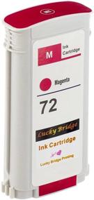 img 1 attached to 🖨️ High-Quality LKB 6PK Compatible HP72 Ink Cartridge Replacement (130ML) for designjet T1100 T1200 T1100ps T1120 SD-MFP T1120ps T2300 T610 T620 T770 Series Printer (6 Pack HP72) -US