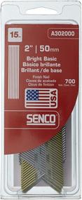 img 3 attached to 💎 Senco A302000: High Quality 15 Gauge 2" Bright Basic Finish Nail – Top Choice for Superior Results