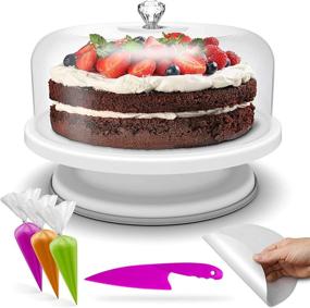 img 4 attached to 🍰 Enhance Your Cake Display with Classy Cake Stand Decoration Accessories