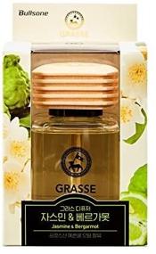 img 3 attached to 🌸 Bullsone Grasse Diffuser, Natural Car Air Fresheners - Jasmine & Bergarmot Luxury Car Perfume