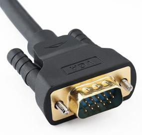 img 2 attached to 🔌 DTECH 3ft DisplayPort to VGA Cable - Display Port to VGA Male Video Adapter with Gold Plated Connector - Compatible with HP, Lenovo, Dell, ASUS and More (Black, 3 Feet)