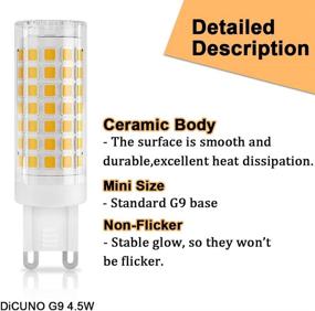 img 1 attached to 💡 DiCUNO Halogen Equivalent Non Dimmable Ceramic: Powerful Lighting Solution with No Dimming Feature