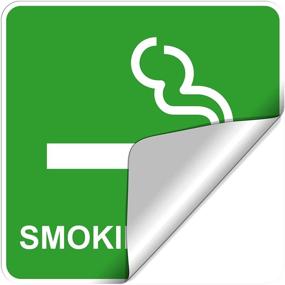 img 1 attached to DealzEpic - Smoking Area Sign Decal - Self Adhesive Peel And Stick Waterproof Warning Vinyl Sticker - 3