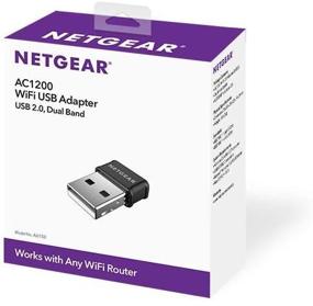 img 1 attached to 🔌 Enhanced Dual Band NETGEAR AC1200 Wi-Fi USB 2.0 Mini Adapter for Desktop PC - High-Speed Wireless Internet Connectivity (Model A6150-100PAS)