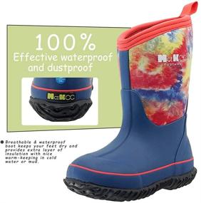 img 3 attached to MCIKCC Waterproof Rubber Boys' Boots - Choose from Multiple Options!