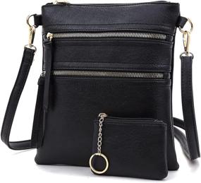 img 4 attached to SunForMorning Triple Crossbody Leather Shoulder Women's Handbags & Wallets