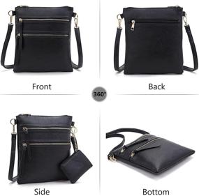 img 3 attached to SunForMorning Triple Crossbody Leather Shoulder Women's Handbags & Wallets