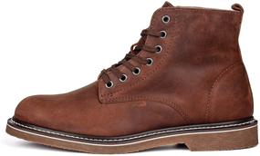 img 1 attached to Golden Fox Boondocker 10 5 Brown Men's Shoes